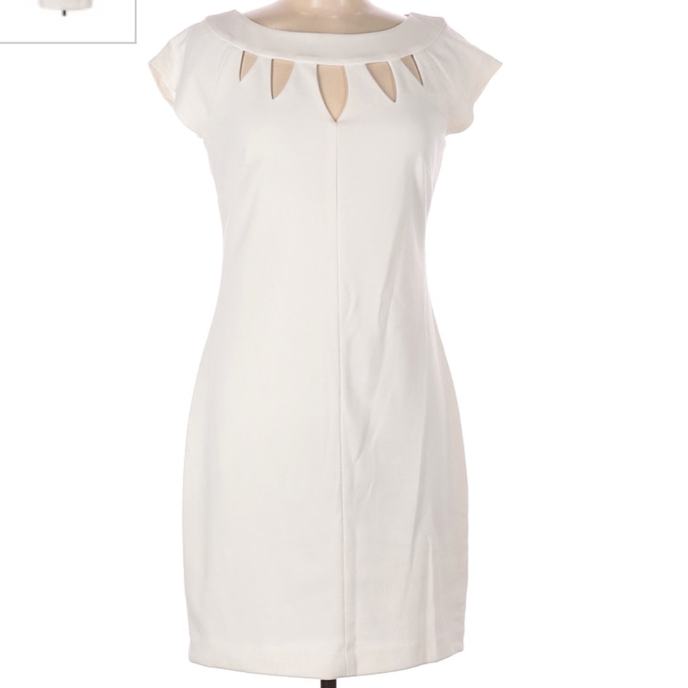 NWT- Laundry by Design White Sheath Dress Sz 8